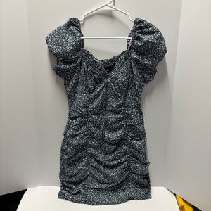 LuLus Floral Blue Women's Dress